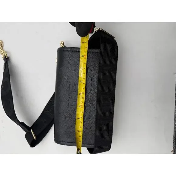 Marc Jacobs The Mini Bag Black Leather Crossbody Camera Bag - Picture 2 of 10